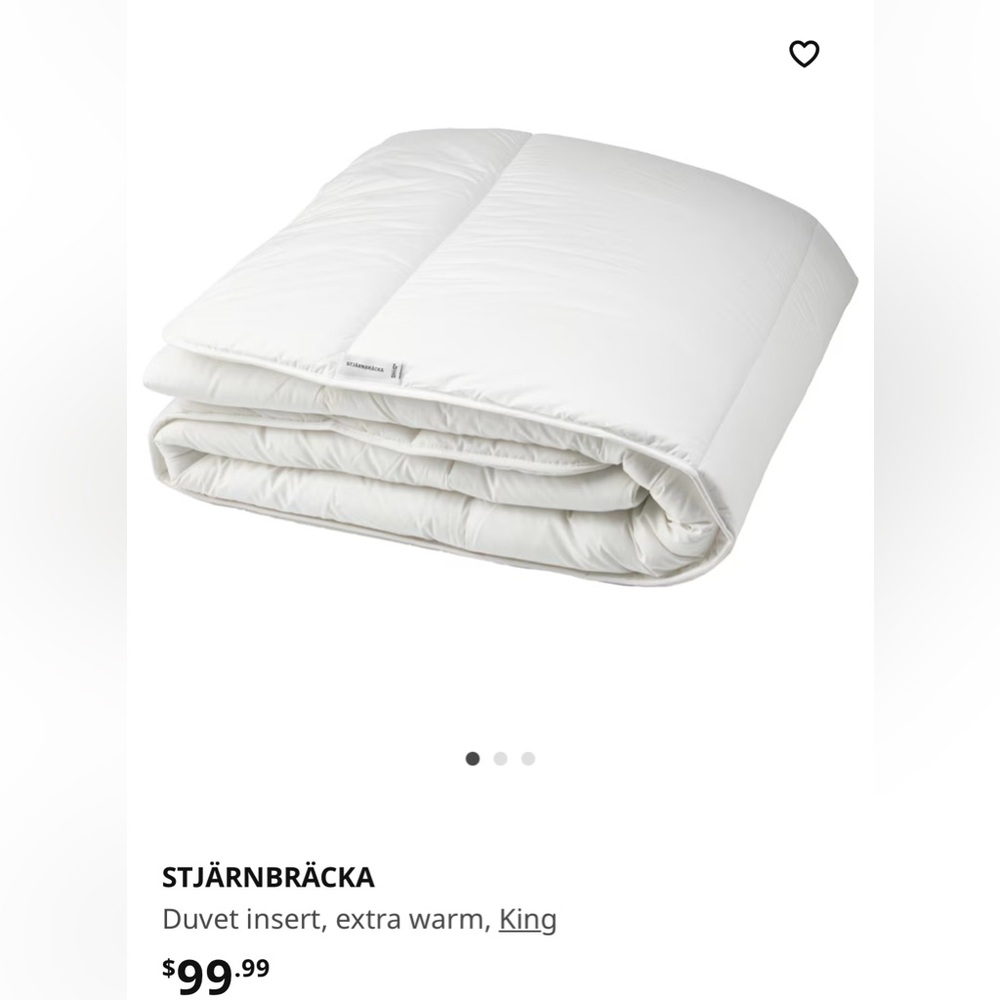 Insert for duvets